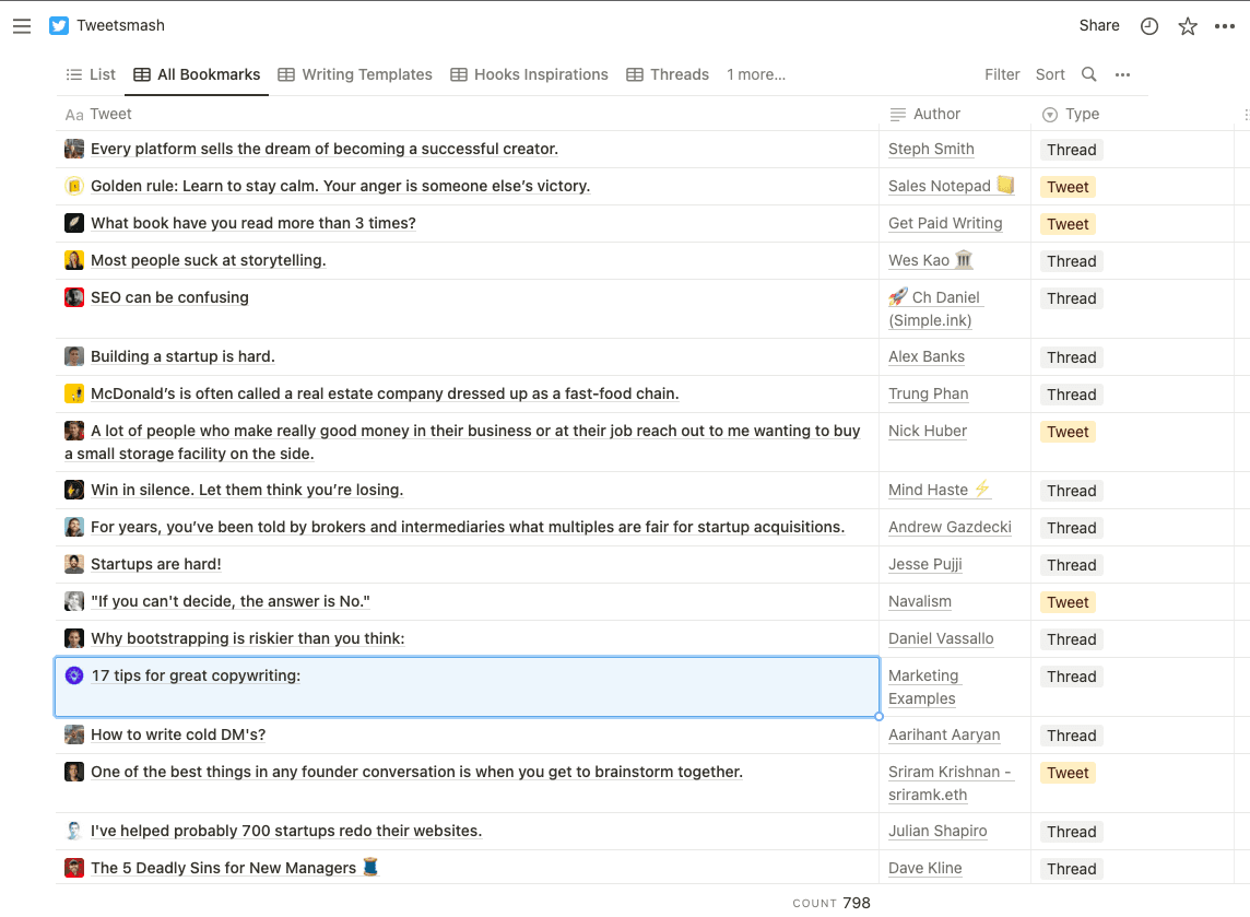 Automatically export your Twitter bookmarks to Notion