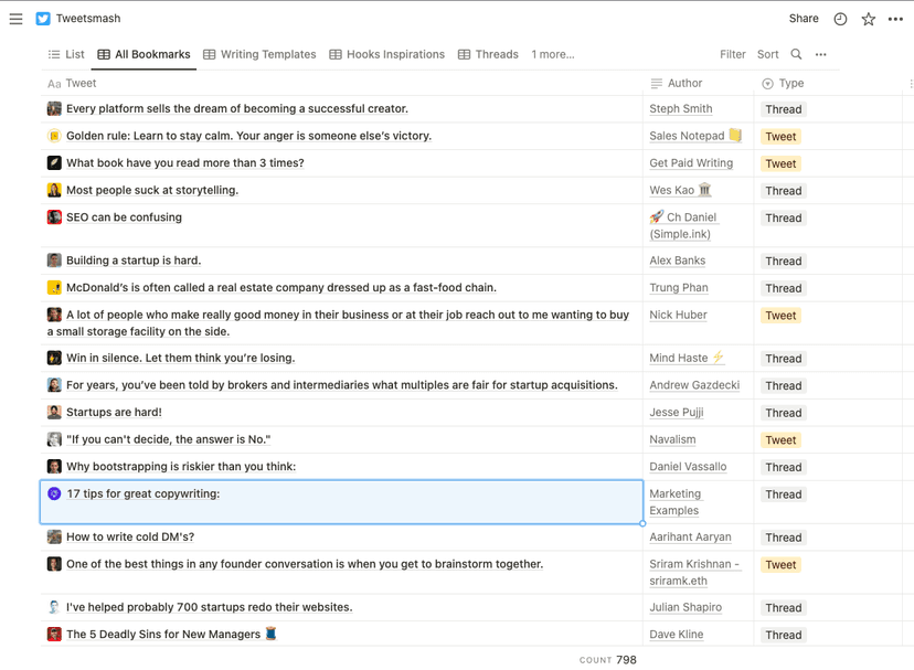 Automatically export your twitter bookmarks to notion