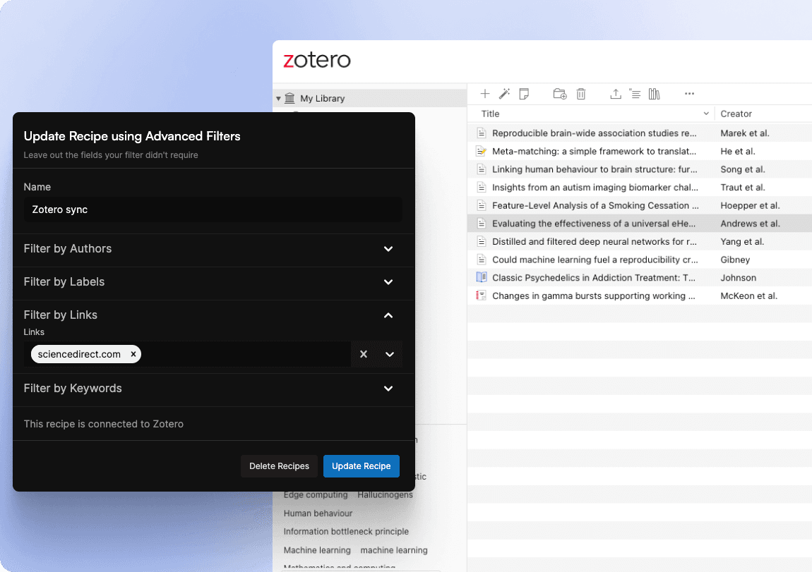 Export Research Papers from Twitter Bookmarks to Zotero