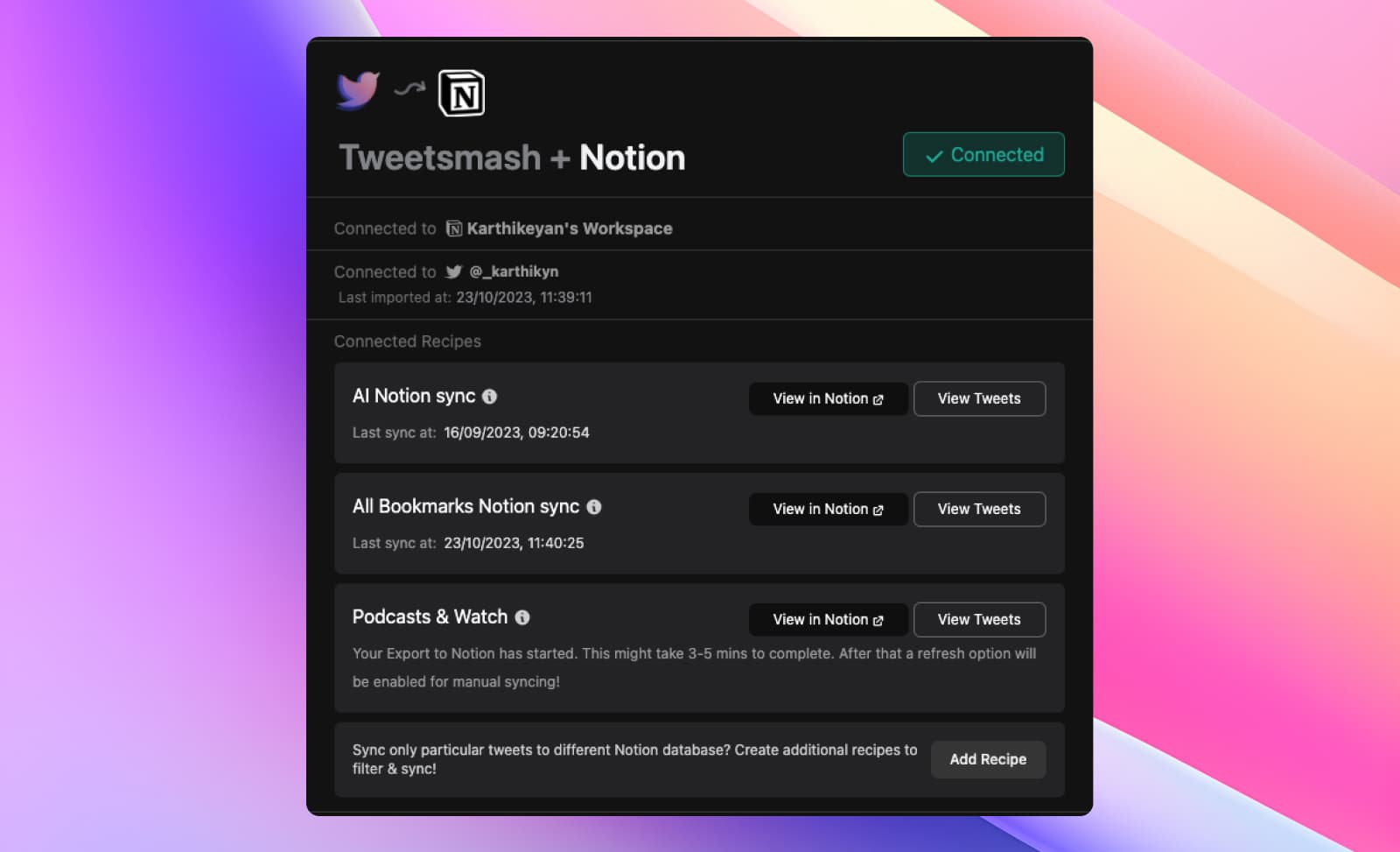 How to Export Twitter Bookmarks to Notion
