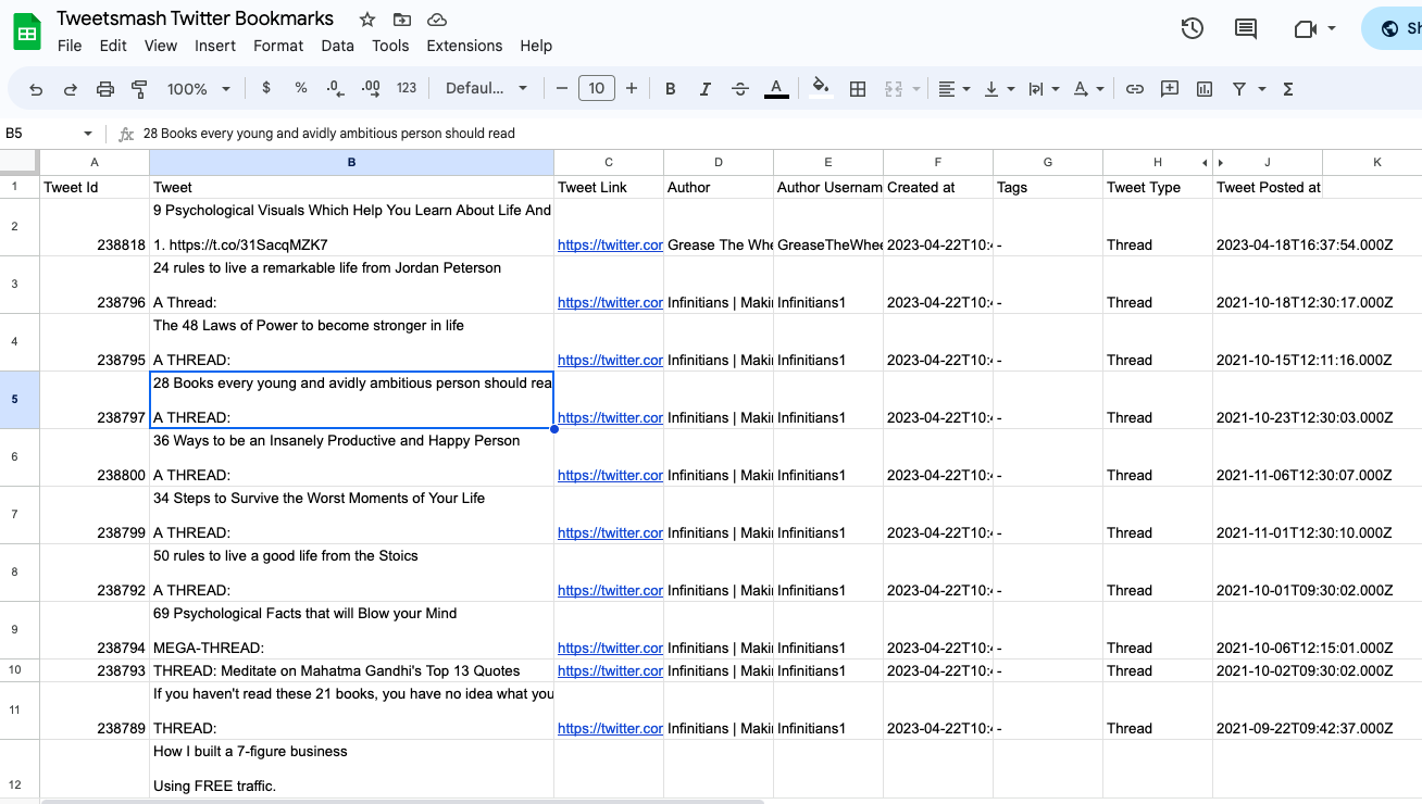 export-all-bookmarks-to-google-sheets
